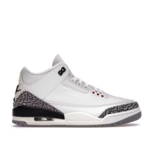 Home jordan 3 retro en hormigón blanco rediseñados